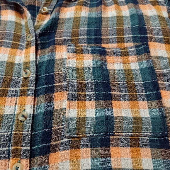 Anthropologie Pilcro Hadley Relaxed Plaid Button Down sz Lp - Picture 7 of 8